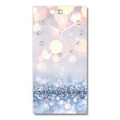 Wanduhr aus glas Glänzender Hintergrund