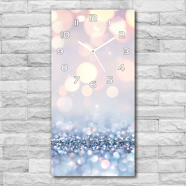 Wanduhr aus glas Glänzender Hintergrund