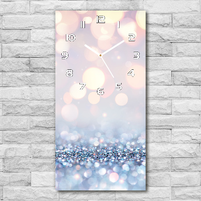 Wanduhr aus glas Glänzender Hintergrund