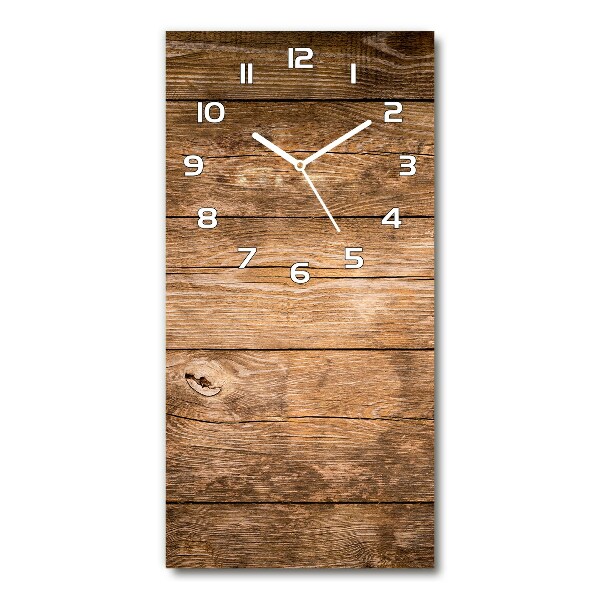 Vertikale Uhr Holzhintergrund