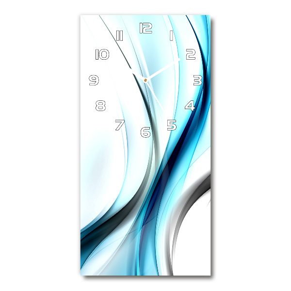 Wanduhr aus glas Abstrakte Welle
