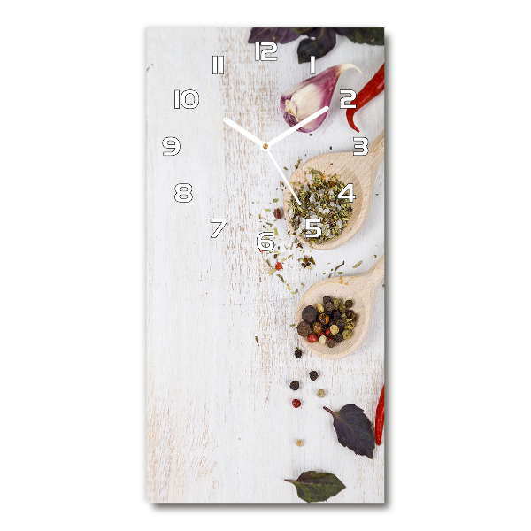 Vertikale Uhr Gemüse und Gewürze