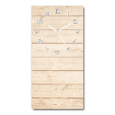 Wanduhr aus glas Holzhintergrund