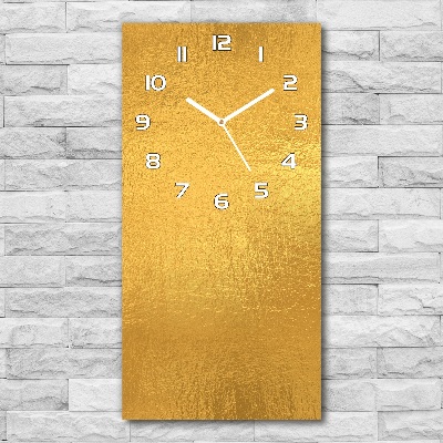 Vertikale Uhr Goldfolienhintergrund