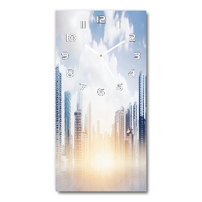Wanduhr aus glas Wolkenkratzer