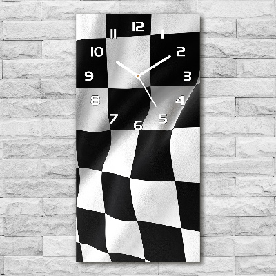 Vertikale Uhr Zielflagge