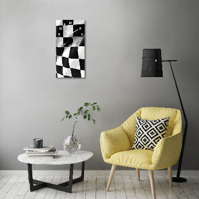 Vertikale Uhr Zielflagge