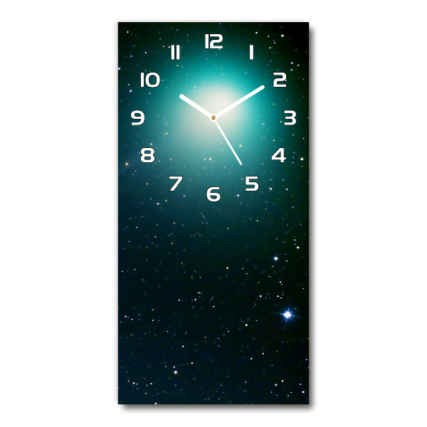 Wanduhr aus glas Galaxis