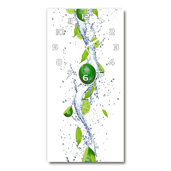 Wanduhr aus glas Kalk