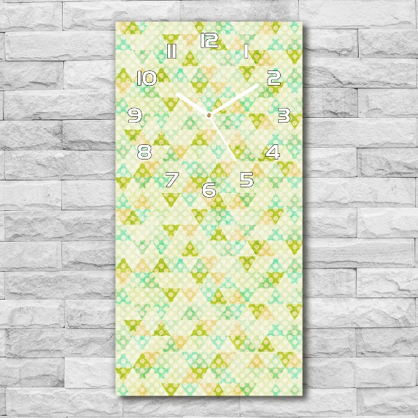 Wanduhr aus glas Geometrischer Hintergrund