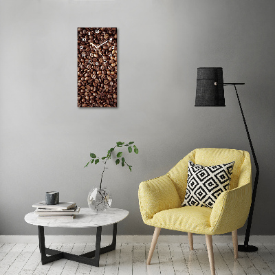 Vertikale Uhr Kaffeebohnen