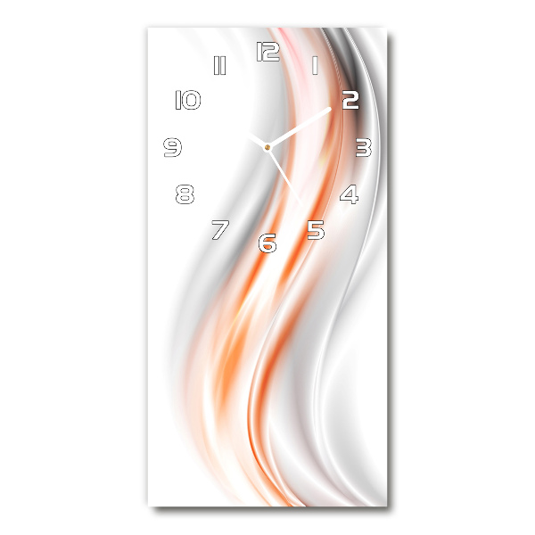 Wanduhr aus glas Abstrakte Wellen