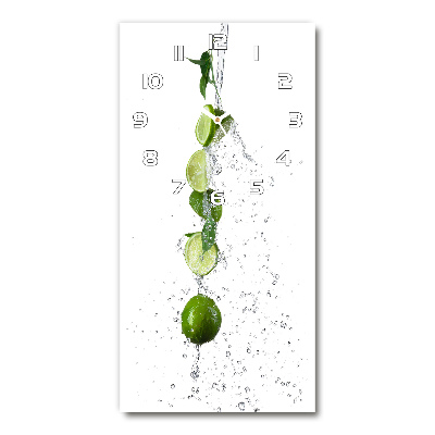 Wanduhr aus glas Limes