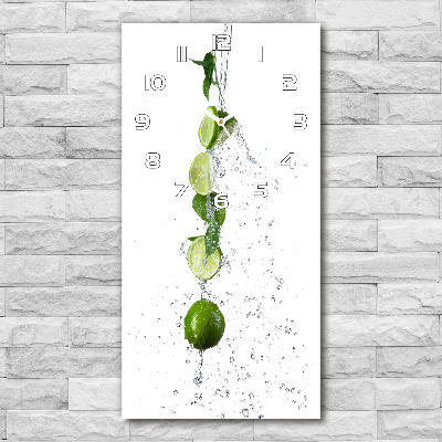 Wanduhr aus glas Limes