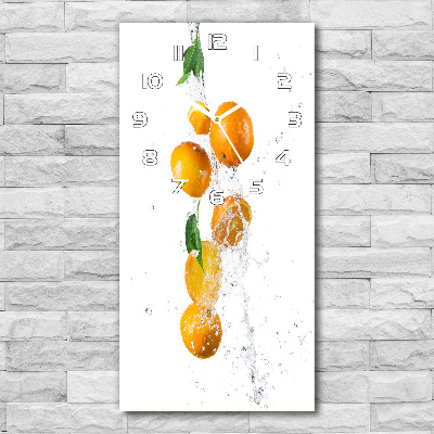 Vertikale Uhr Orangen