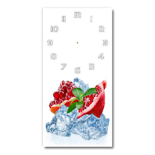 Wanduhr aus glas Granate