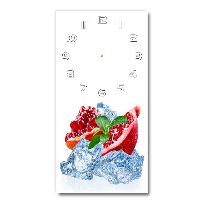 Wanduhr aus glas Granate