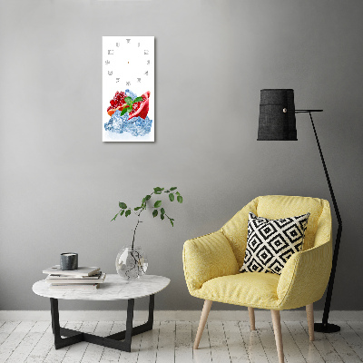 Wanduhr aus glas Granate