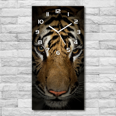 Wanduhr aus glas Tiger