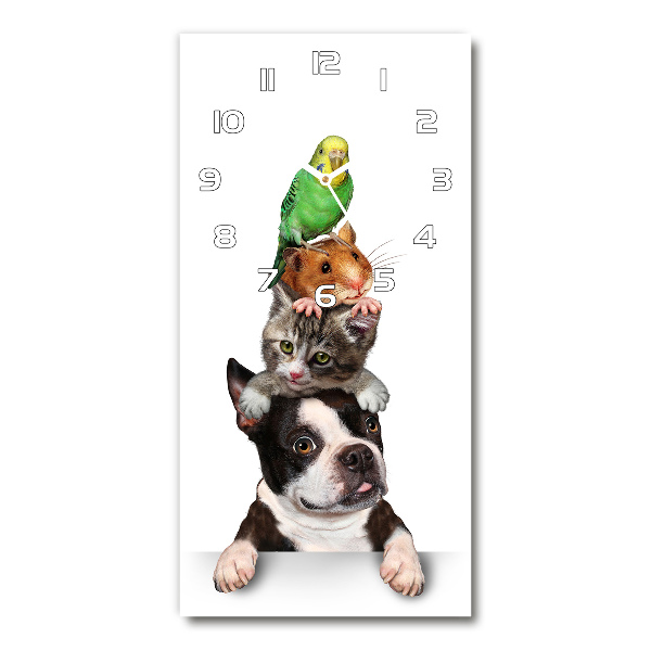 Vertikale Uhr Haustiere
