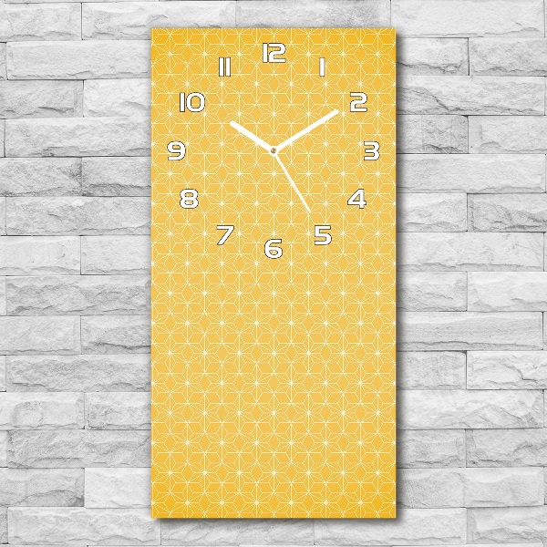 Wanduhr aus glas Sterne