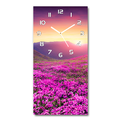 Wanduhr aus glas Rhododendronberge
