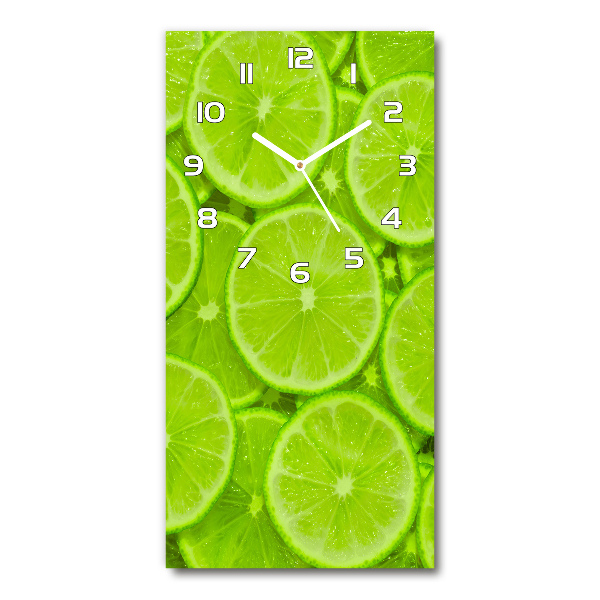 Wanduhr aus glas Limes