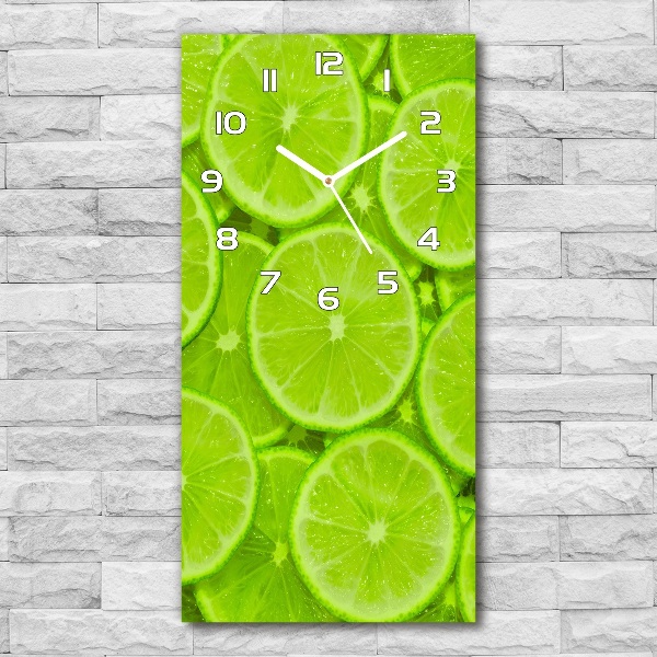 Wanduhr aus glas Limes