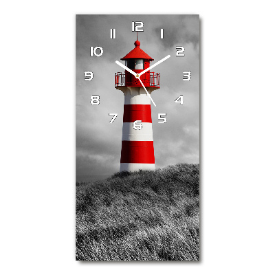 Wanduhr aus glas Leuchtturm