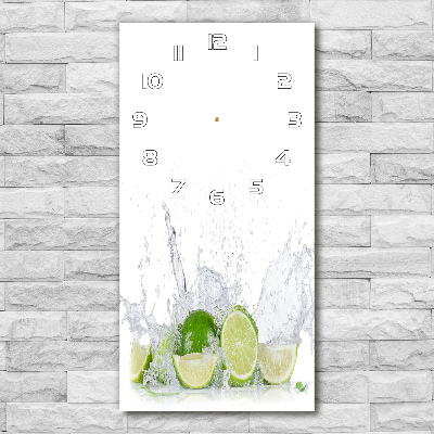 Wanduhr aus glas Kalk