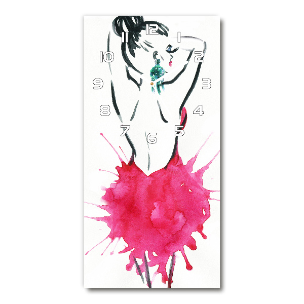 Wanduhr aus glas Modeillustration