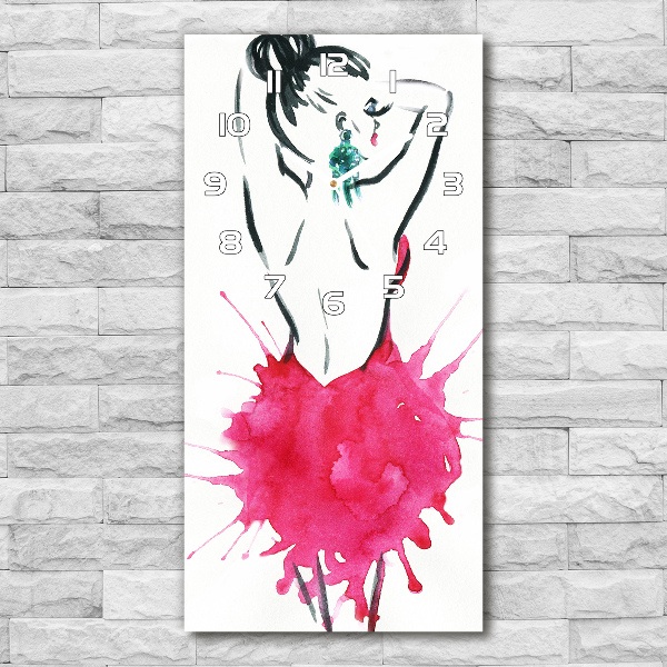 Wanduhr aus glas Modeillustration