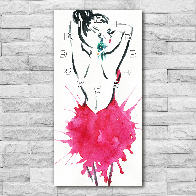 Wanduhr aus glas Modeillustration