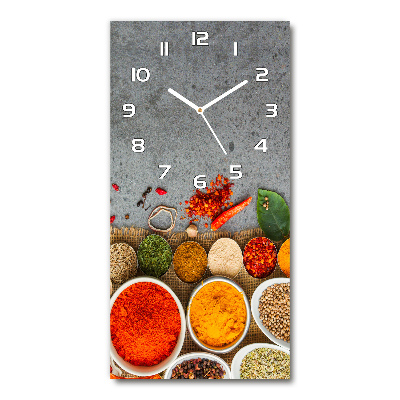 Vertikale Uhr Bunte Gewürze