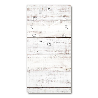 Wanduhr aus glas Holzwand