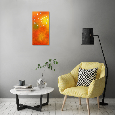 Wanduhr aus glas Abstrakte Dreiecke