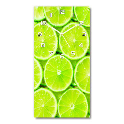 Wanduhr aus glas Kalk