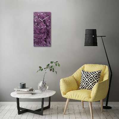 Wanduhr aus glas Rosa Fell