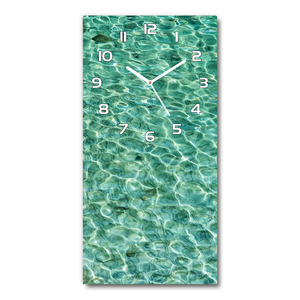 Wanduhr aus glas Klares Wasser