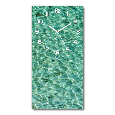 Wanduhr aus glas Klares Wasser