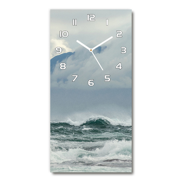 Wanduhr aus glas Rauhe See