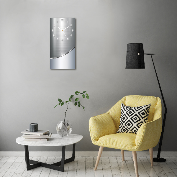 Wanduhr aus glas Metallabstraktion