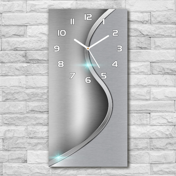 Wanduhr aus glas Metallabstraktion