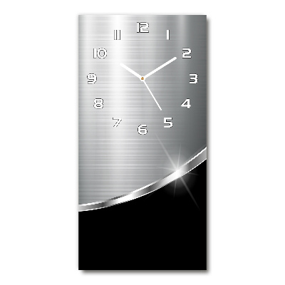 Wanduhr aus glas Metallabstraktion
