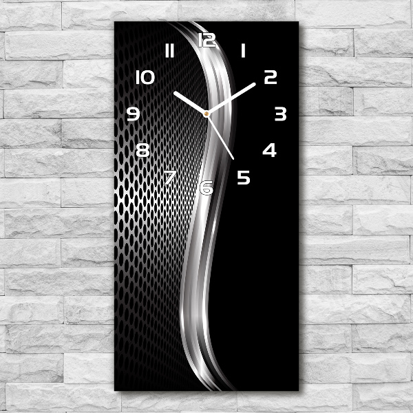 Wanduhr aus glas Metallabstraktion