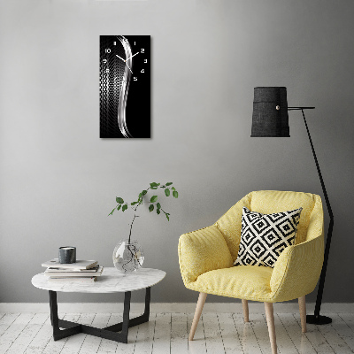 Wanduhr aus glas Metallabstraktion