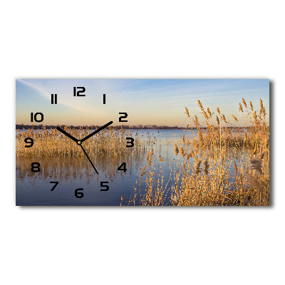 Horizontale Uhr Schilfrohr