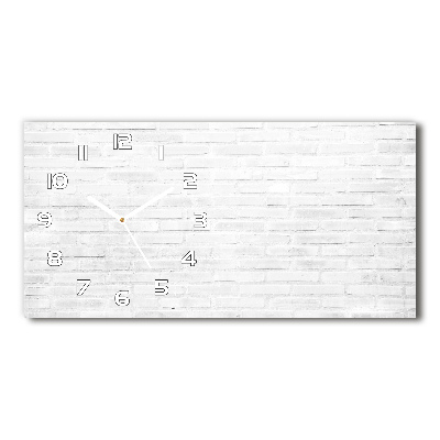 Moderne wanduhr Ziegelmauer