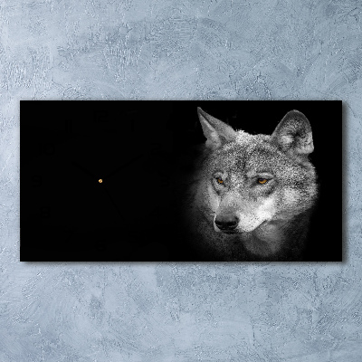 Glasuhr Wolf