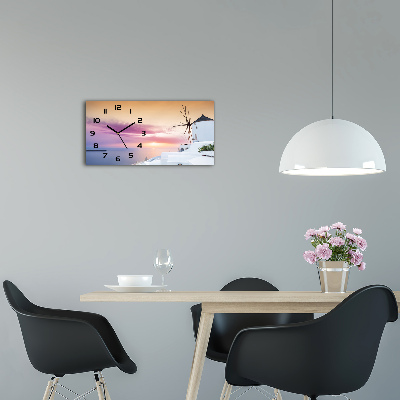 Moderne wanduhr Santorini, Griechenland